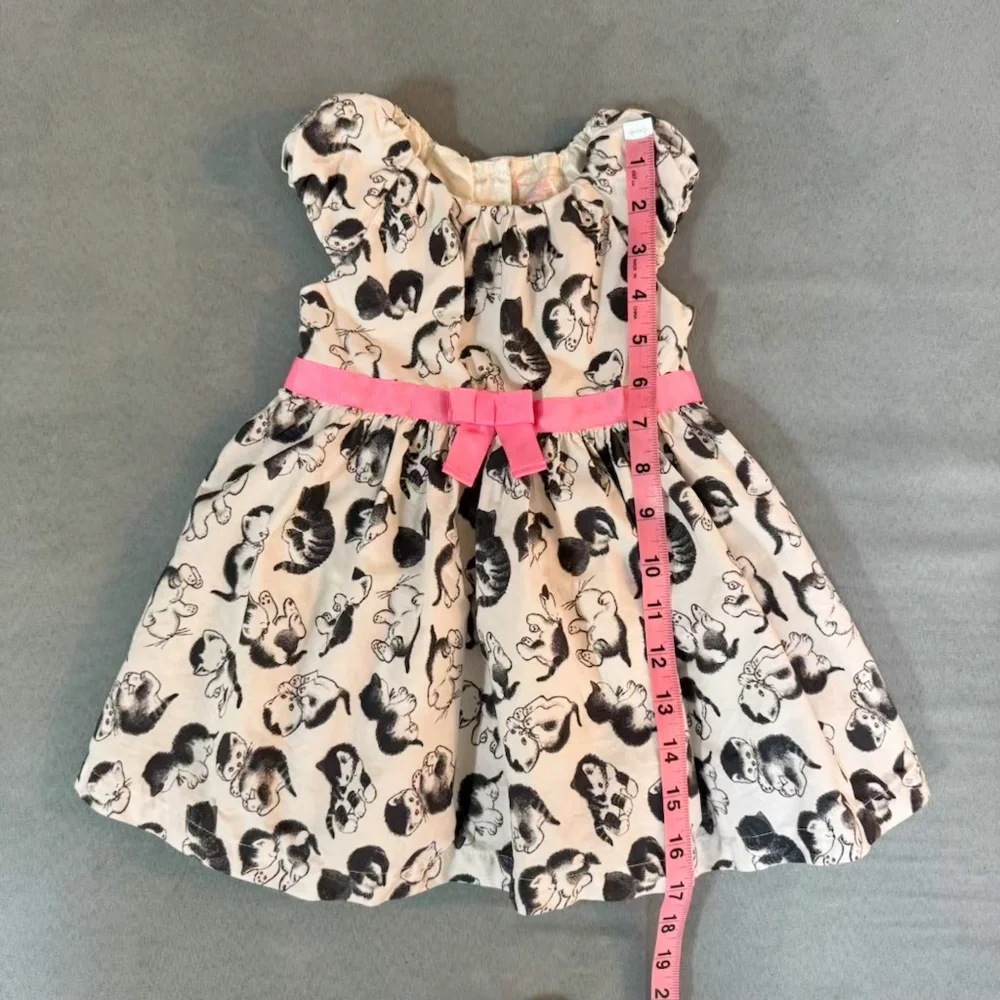 My Little Golden Book The Shy Little Kitten White Kitty Cat Dress Pink Bow 18-24